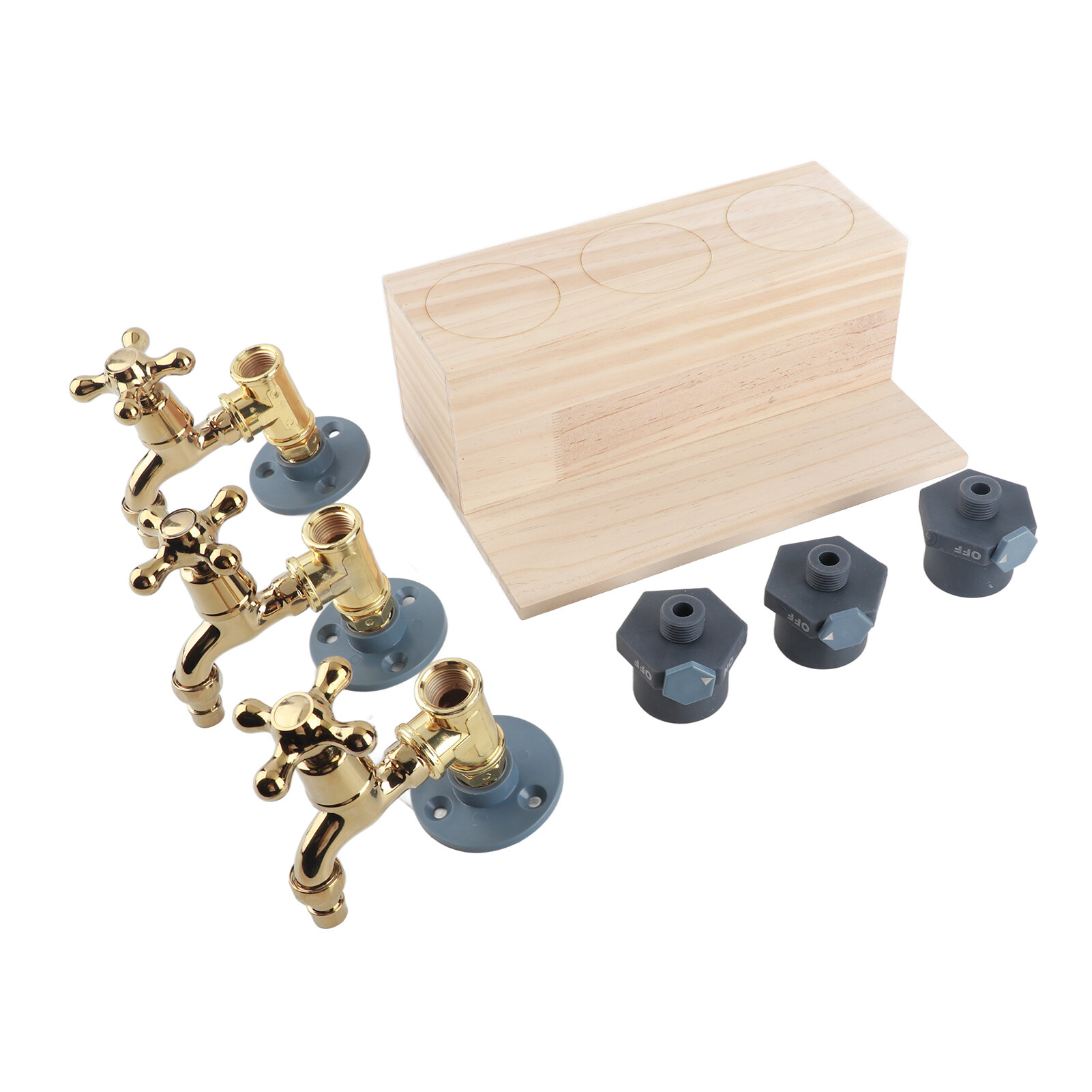 Диспенсер для виски, деревянная стойка для диспенсера вина, трёхсекционный диспенсер для напитков для домашнего бара, уникальная идея подарка на День отца