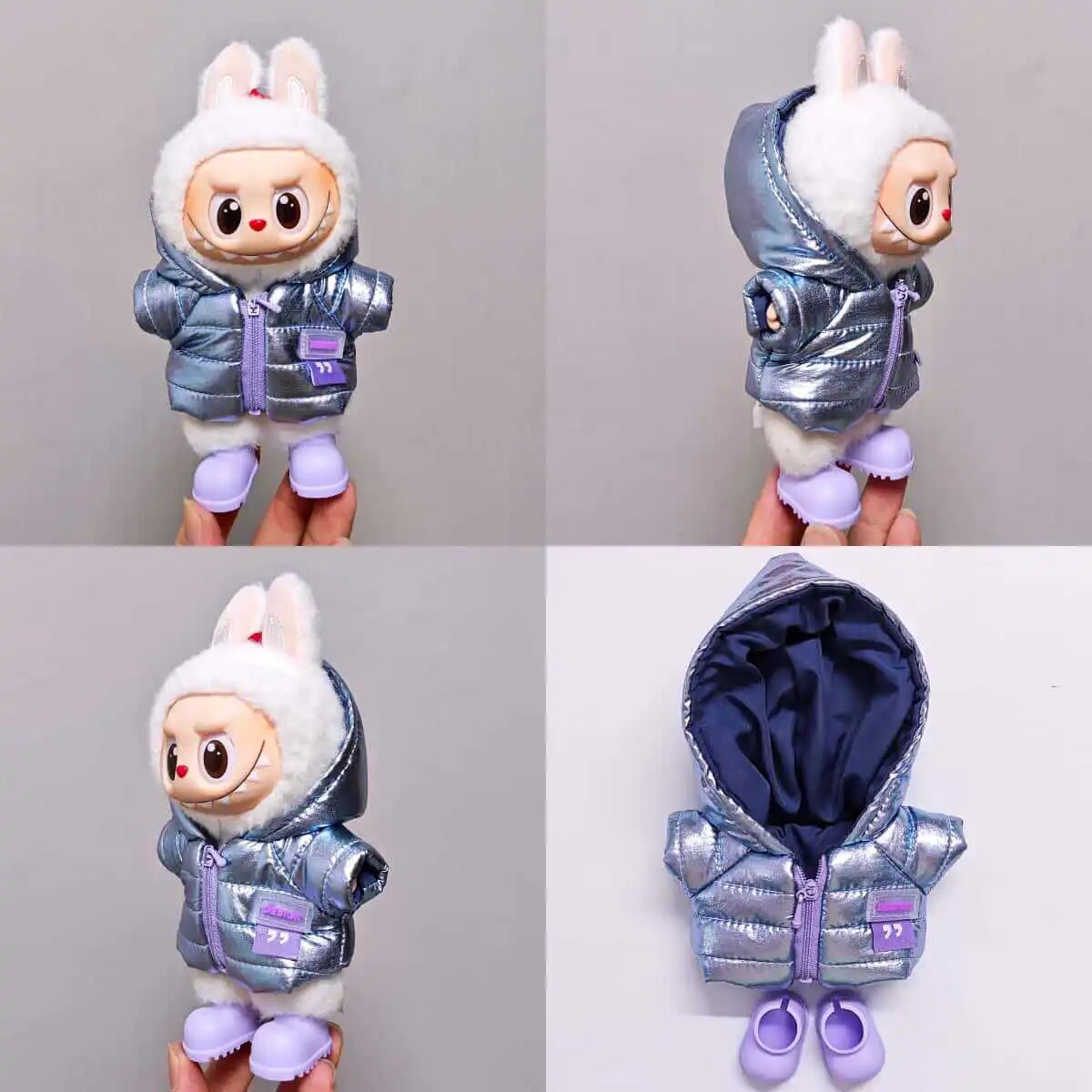 Пуховик для куклы Labubu 17 см Фиолетовый, Purple