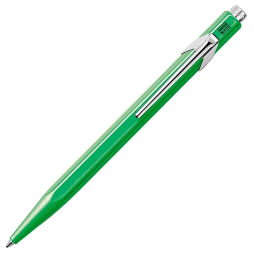 Ручка шариковая CARANDACHE Office Popline (849.730) Green Fluo M синие чернила подар.кор.