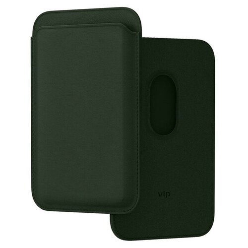 Картхолдер VLP Magnet Wallet для iPhone с поддержкой MagSafe (Цвет: Dark Green)