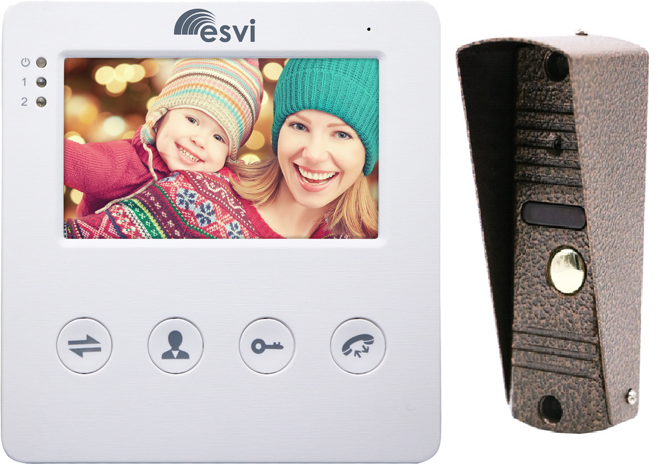 EVJ-4(w)c-KIT Комплект видеодомофона 4.3" слот microSD 32G (Монитор/Видеопанель)