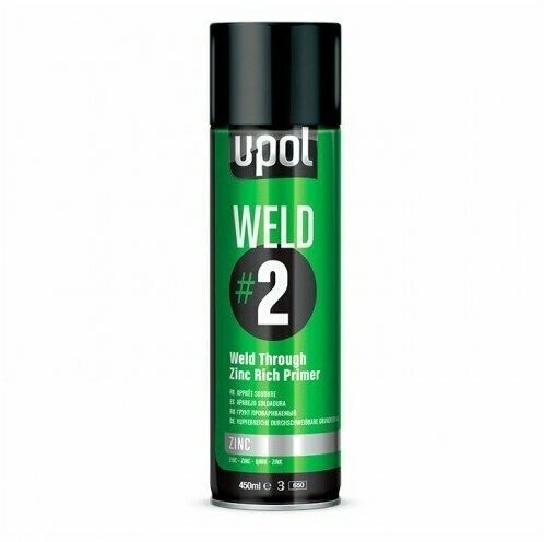 Грунт протравливающий U-POL WELD#2 цинк 450мл. аэрозоль