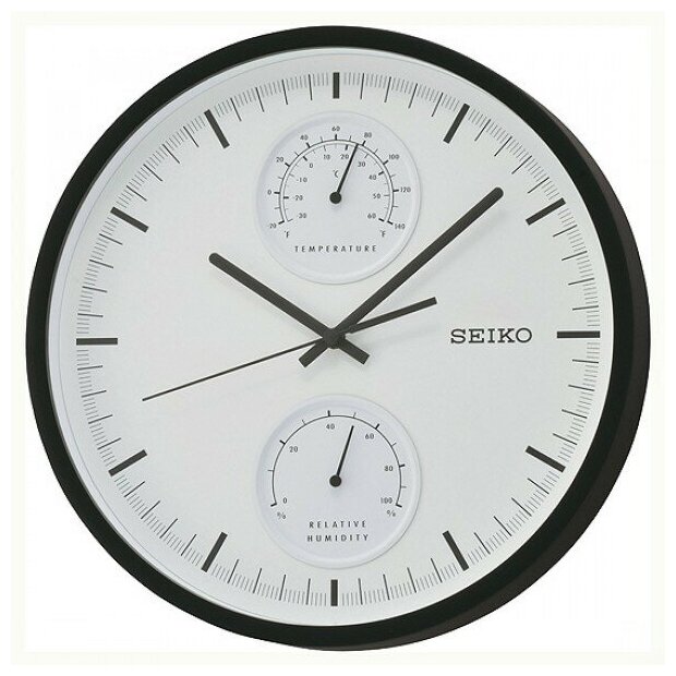 Seiko Настенные часы SEIKO QXA525KN с Термометром и гигрометром