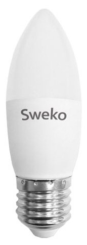 Лампа светодиодная Sweko 38755, E27, C35, 10 Вт, 3000 К