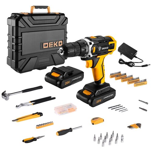Дрель-шуруповерт аккумуляторная DEKO DKCD20FU-Li 063-4102 689000₽
