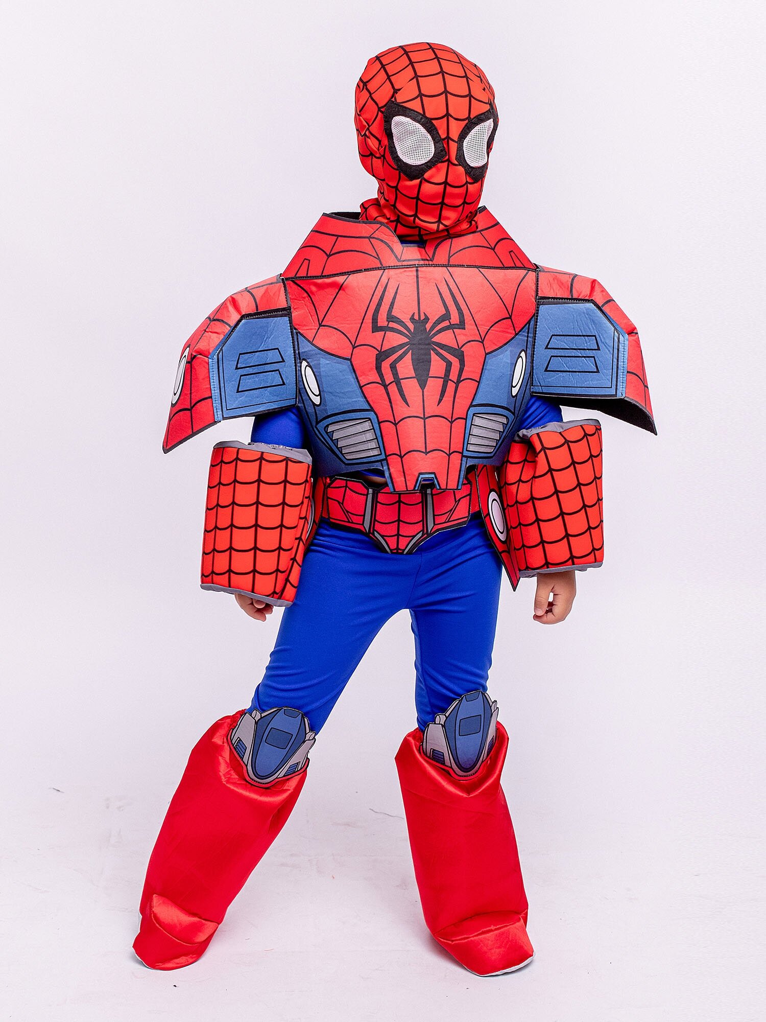 Костюм Мех Страйк: Человек паук (9040 к-23), размер 140, цвет мультиколор, бренд Пуговка
