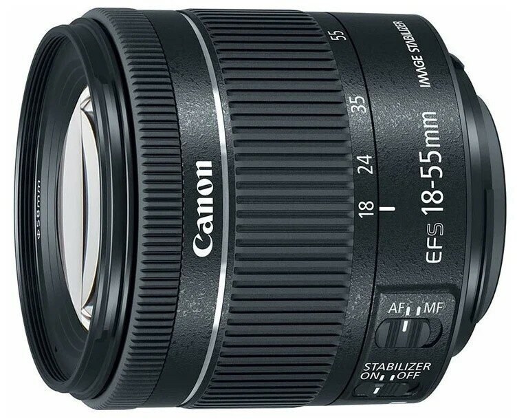 Canon EF-S 18-55mm f/4-5.6 IS STM, черный