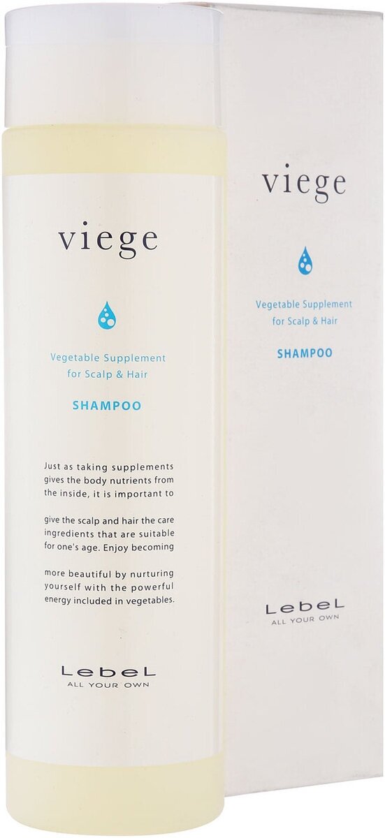 Lebel Viege Shampoo - Шампунь восстанавливающий для волос и кожи головы 240мл