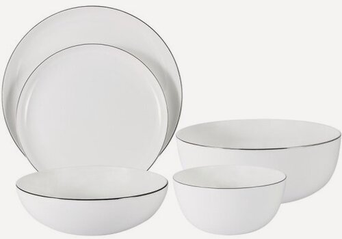 Изображение товара Набор обеденный Anna Lafarg Emily "Арктика" 21 предметов (AL-121A-E11)