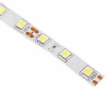 Светодиодная лента PRO 5 м, IP20, SMD5050, 60 LED/м, 14.4 Вт/м, 12 В, 6000К