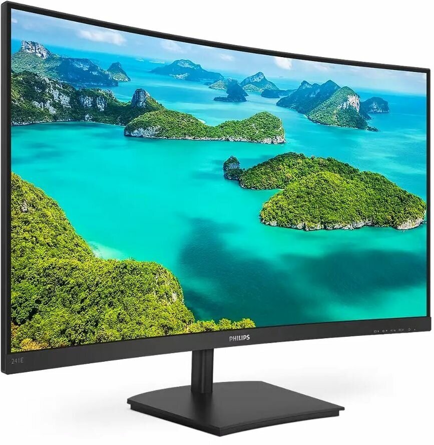 Монитор Philips 241E1SC (00/01) 23.6", черный [241e1sc(00/01)]