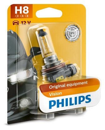 Лампа автомобильная галогенная Philips Vision 12360B1 H8 35W PGJ19-1