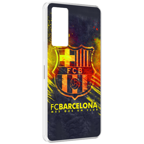 Чехол MyPads FC-Barcelona-Wallpaper-3 для Infinix Note 11 задняя-панель-накладка-бампер