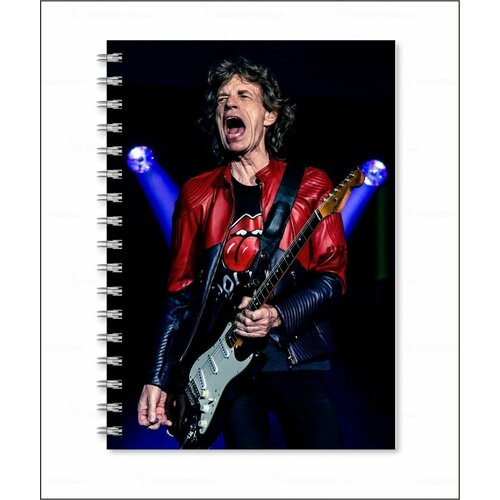 Тетрадь The Rolling Stones - Роллинг Стоунз № 12 женская футболка the rolling stones роллинг стоунз rock music l черный