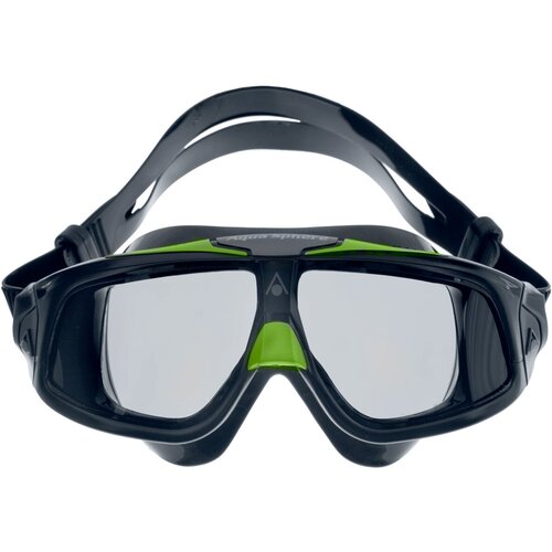 Очки для плавания Aqua Sphere Seal 2.0, цвет: черный, зеленый