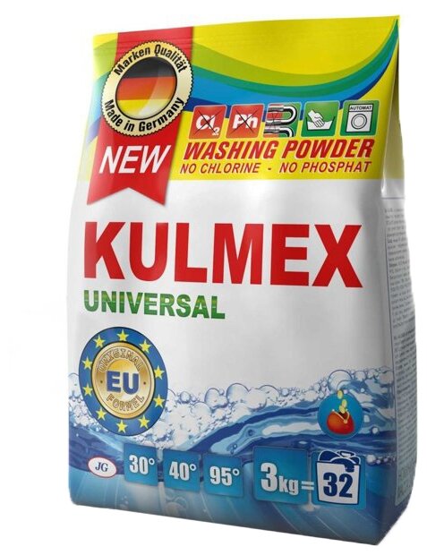 Порошок стиральный 3кг Powder Universal KULMEX