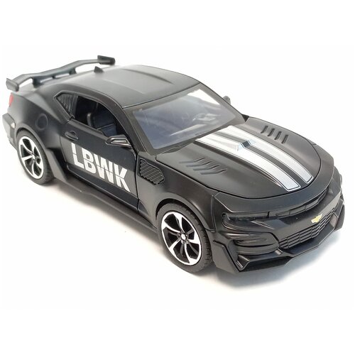 Машинка с дымом Chevrolet Camaro 1:24 металлическая, со светом и звуком машинка с дымом lamborghini urus 1 24 металлическая со светом и звуком