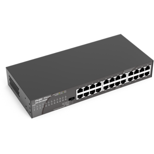 Коммутатор Ruijie Reyee 24-Port 10/100/1000 Mbps Desktop SwitchPORT:24 10/100/1000 Mbps RJ45 PortsDesktop Steel Case