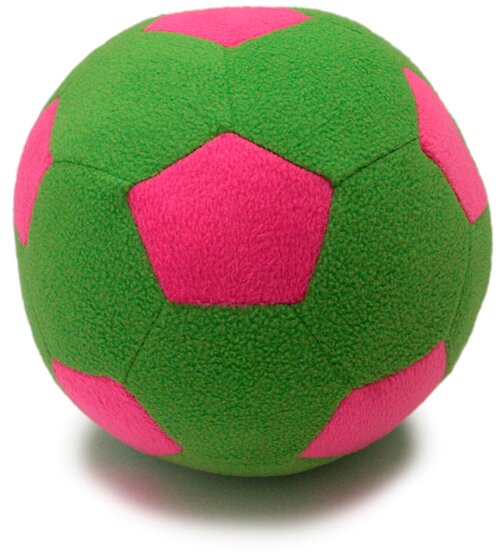Мягкая игрушка Magic Bear Toys Мяч мягкий цвет светло-зеленый, розовый диаметр 23 см