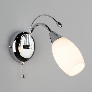 Бра / Настенный светильник с плафоном Eurosvet 22080/1 хром