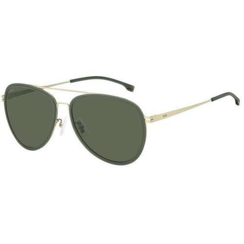 Солнцезащитные очки BOSS BOSS 1466/F/SK AOZ QT, золотой, зеленый