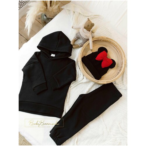 Комплект одежды BabyBoomsiki, размер 92-98, черный