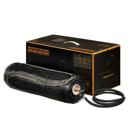 Теплый пол электрический под плитку на 25 квм Нагревательный мат тонкий Золотое сечение 400 Вт 8499₽