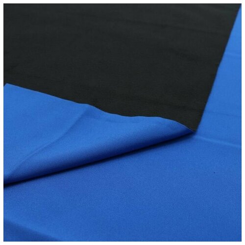 Ткань курточная 3х-слойная Софтшелл (Softshell) 100х150см, цв.электрик/черный