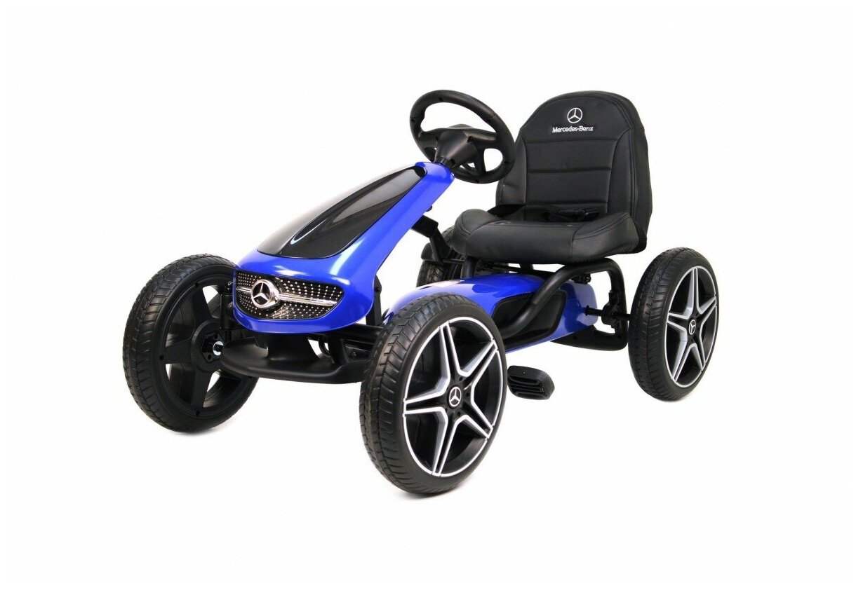 Веломобиль Mercedes-Benz педальная машина для детей синий