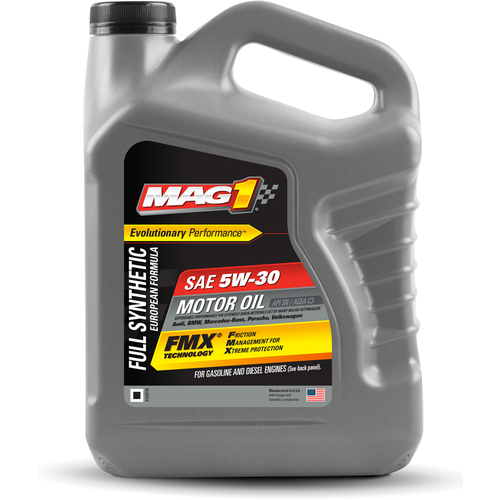 Синтетическое моторное масло MAG1 Full Synthetic FMX 5W-30 EURO Gas & Diesel Oil ACEA C-3 (4,73 л)