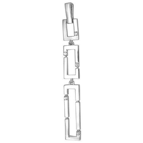 фото Эстет подвеска с 5 кристаллами swarovski из серебра 01п1511609