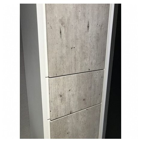Шкаф-колонна Roca Ronda ZRU9303005 левый белый матовый/бетон - фотография № 2