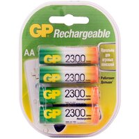 Аккумулятор GP 230AAHC, NiMH 2300мAч, типоразмер AA, в упаковке 4шт (GP 230AAHC-2DECRC4)