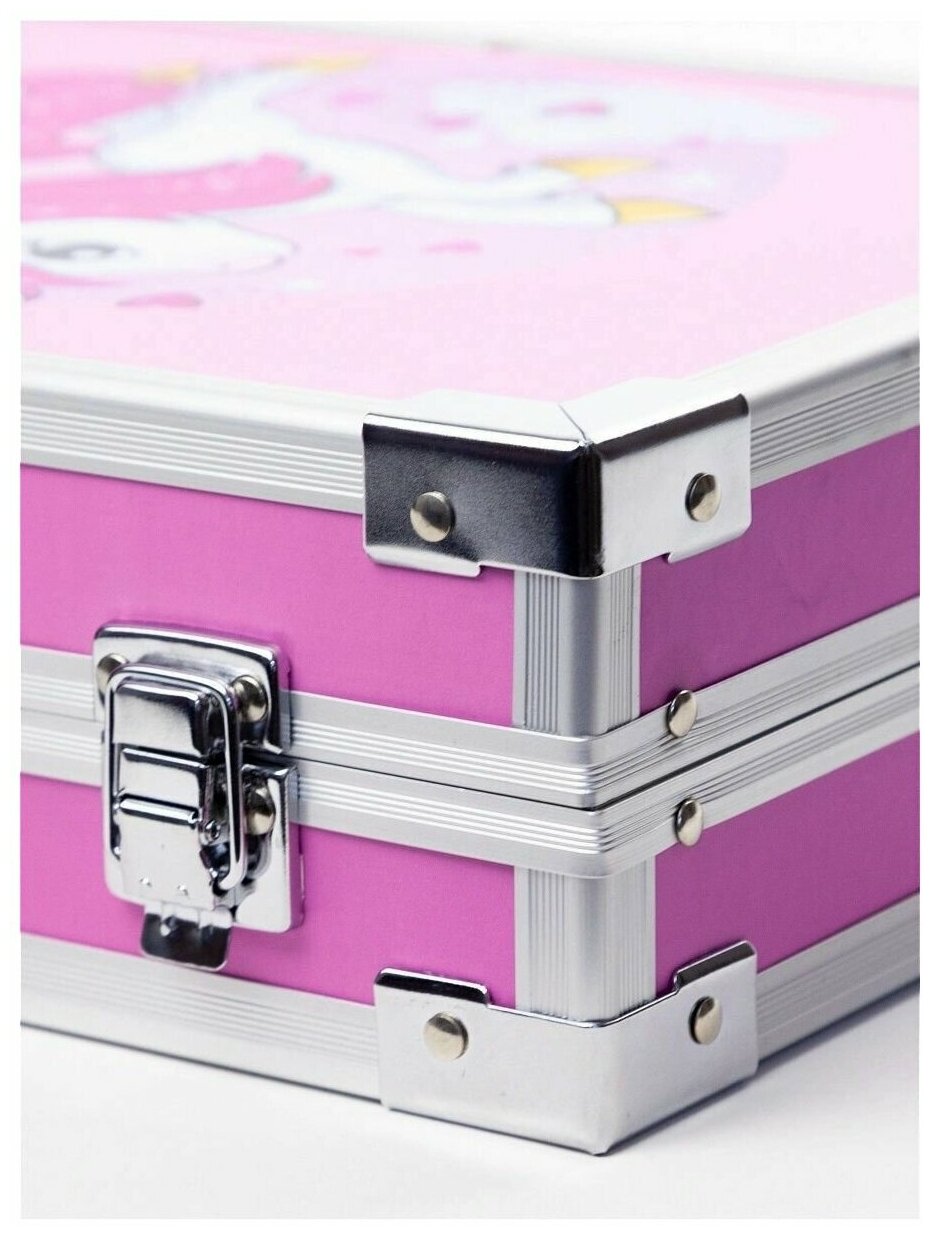 Набор для рисования и творчества в чемодане 145 предметов (Пони розовый)