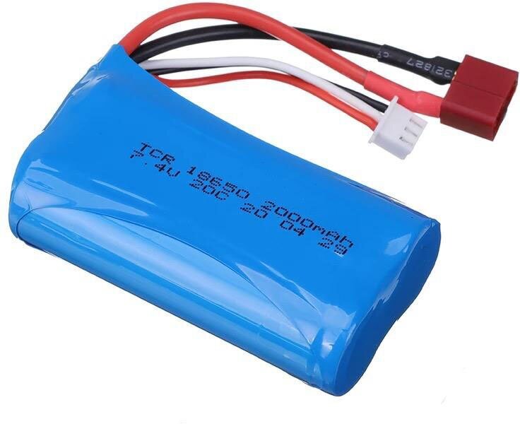 Аккумулятор 2000mAh 74V 20C T‐plug для Remo Hobby 1/16