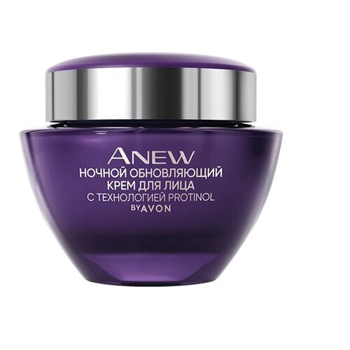 Ночной обновляющий крем для лица Avon, 50 мл / эйвон / увлажняющий / омолаживающий / от морщин / питательный / 50+ плюс / антивозрастной уход