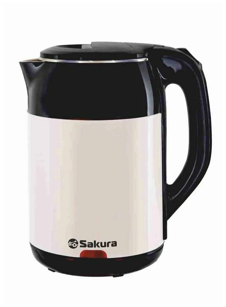 Чайник SAKURA SA-2168BW 1,8л. 1800Вт, черн/бел - фотография № 1
