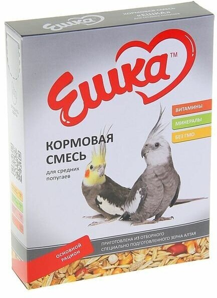 Корм «Ешка» для средних попугаев, 500 г 1273786