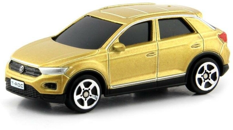 Машина металлическая Uni-Fortune 1:64 Volkswagen T-Roc 2018 цвет золотой (344040S-GLD)