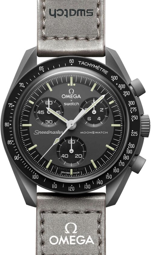Наручные часы swatch SO33A100, серебряный, серый