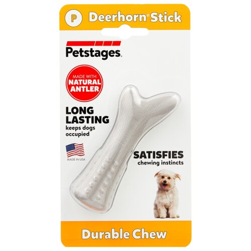 Косточка для собак Petstages Deerhorn (667STEX), серый, 1шт.