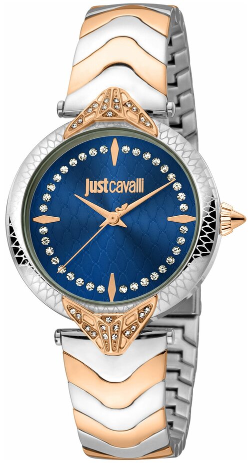 Наручные часы Just Cavalli JC1L238M0115, синий, серебряный