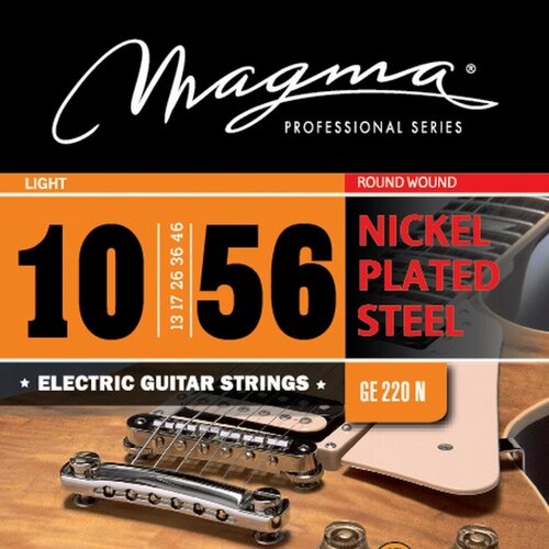 Комплект струн для 7-струнной электрогитары 10-56 Magma Strings GE220N струны для электрогитары sit s1046 powerwound nickel light 10 46 s1046