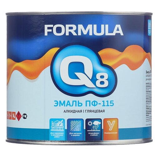 фото Эмаль пф-115 зеленая formula q8