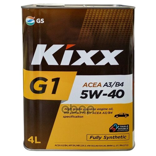 Kixx Масло Моторное Kixx G1 5w-40 A3/B4 Синтетическое 4 Л