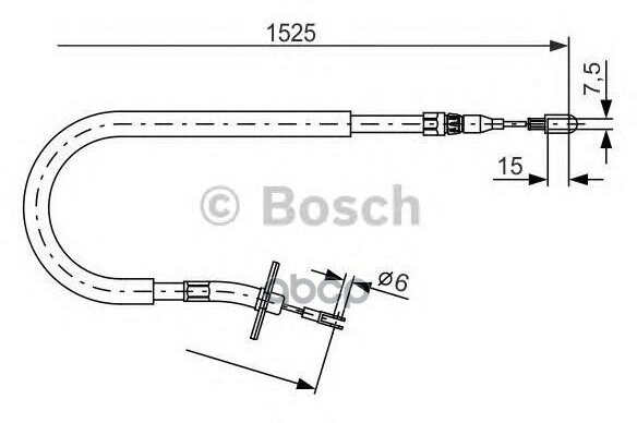 Трос Тормозной Правый Bosch арт. 1 987 477 858