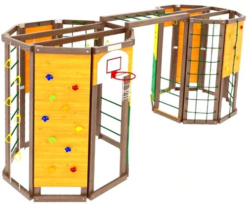 Спортивный игровой комплекс IgraGrad WorkOut Double - цвет комбо (спортивно-игровая площадка для дачи и улицы)