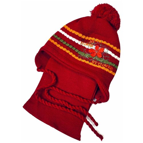 Шапка Gracek, размер 48, красный шапка с помпоном на 1 2 года
