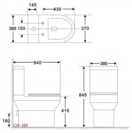 Чаша напольного унитаза Aquanet Rimless Logic-C CL-12339 - фотография № 13