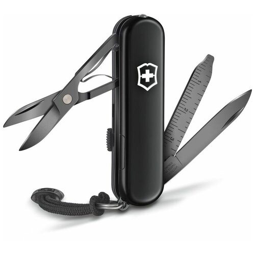 фото Складной нож victorinox signature lite onyx black, функций: 8, 58мм, черный , коробка подарочная [0.6226.31p]